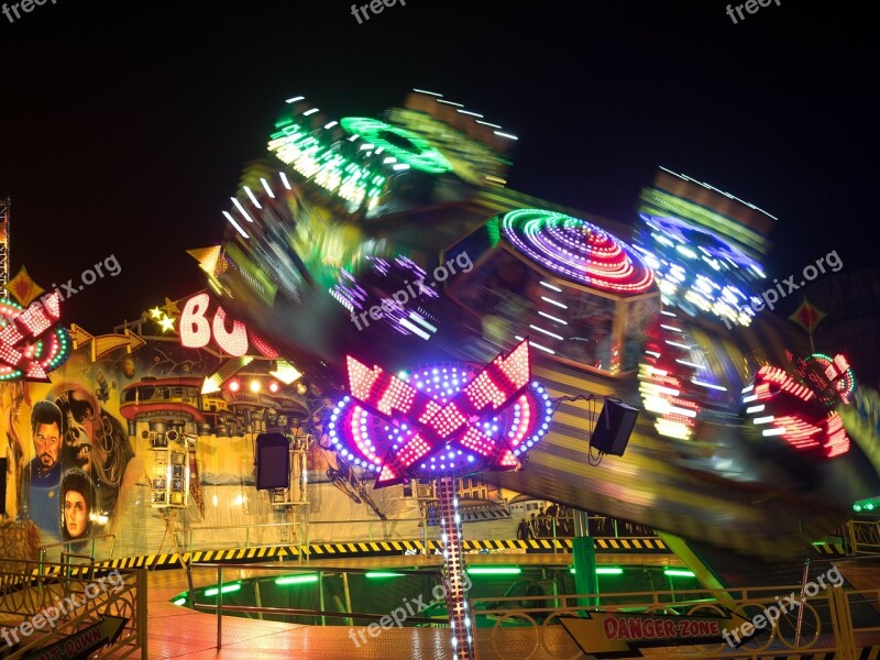 Rides Folk Festival Fair Hamburg Germany