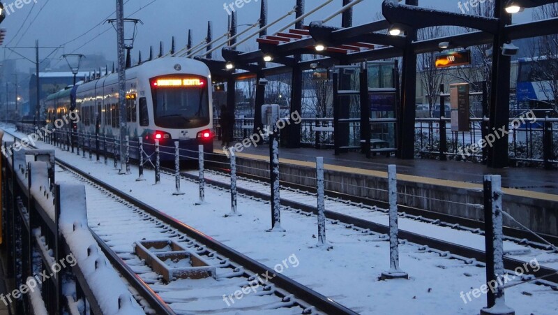 Railway Rails Train Railroad Transport