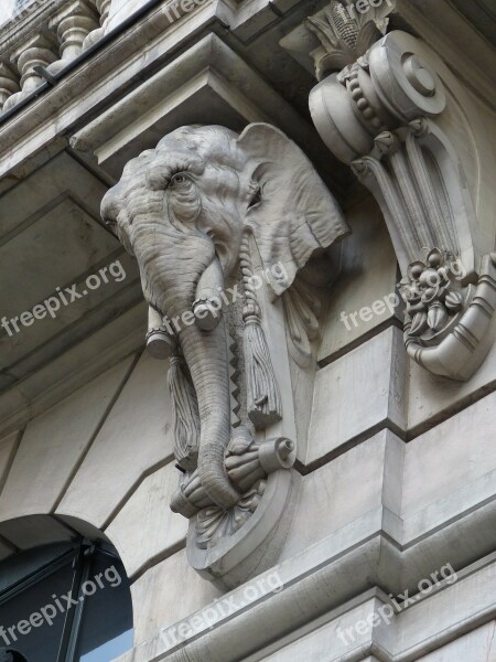 Elephant Figure Stone Stone Figure Stone Sculpture