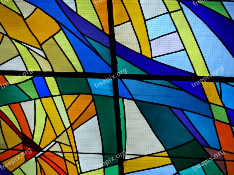 Stained Glass Window Church Colors Free Photos