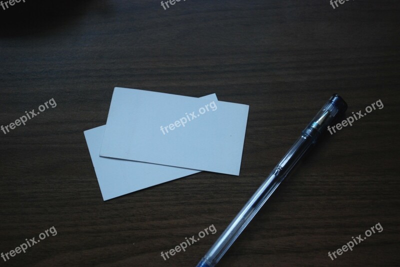 Pen Pens Gel Business Card Business Cards