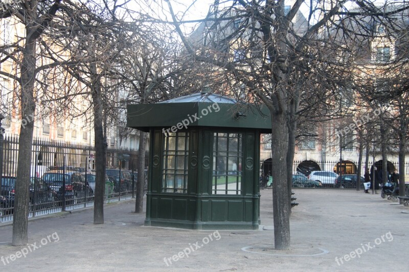 Paris Kiosk Park Free Photos