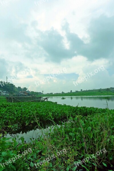 Landscape Green Blue Sky Water