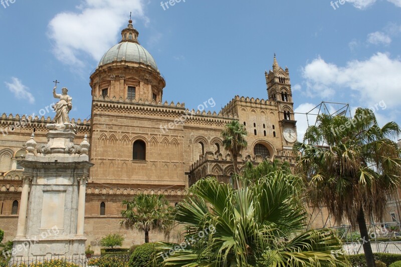 Cathedral Of Palermo Sicily Italy Free Photos