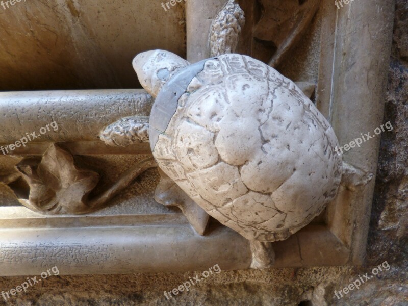 Turtle Stone Ornament Sculpture Figure