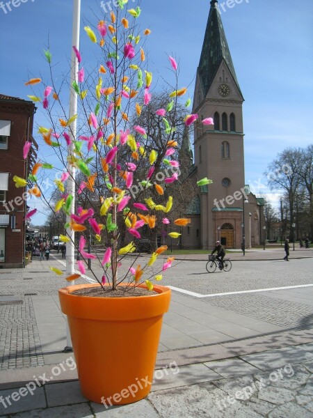 Easter Skövde Sweden Church Street