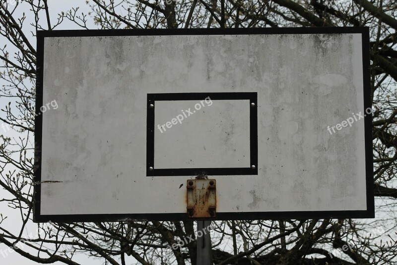 Basketball Basketball Hoop Defect Broken Destroyed