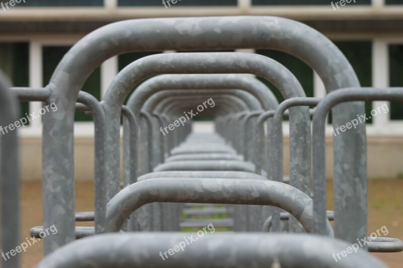 Bike Racks Metal By Looking School Free Photos