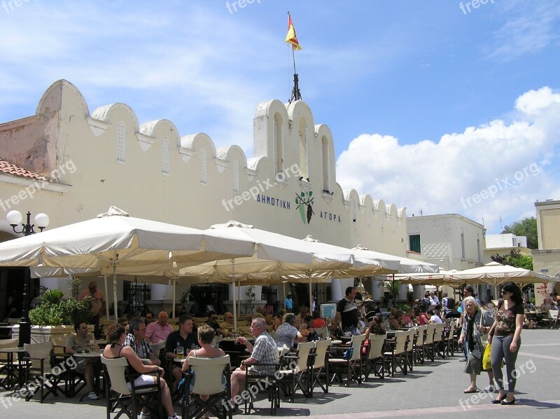 Kos Market Greek Island City Market Hall