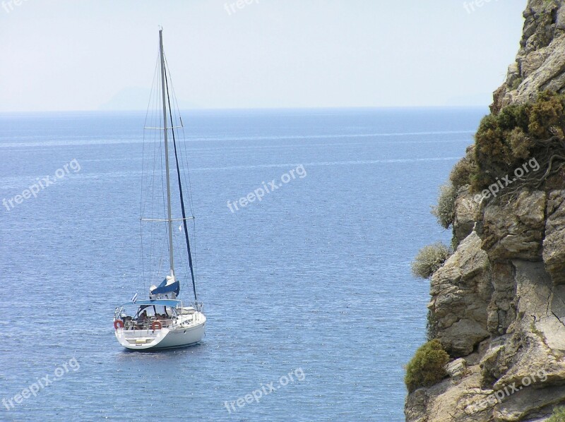 Greek Island Kos Sailor Sea Beach Water