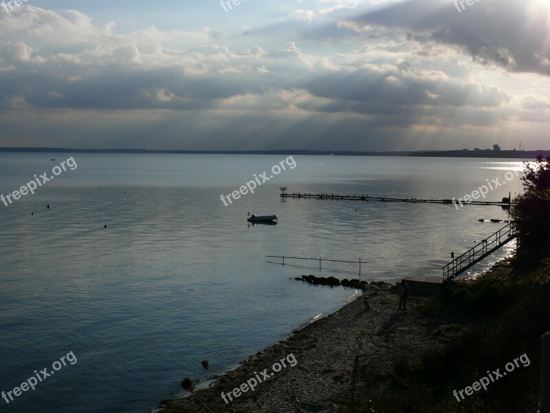 Sea Clouds Beach Horizon Vision