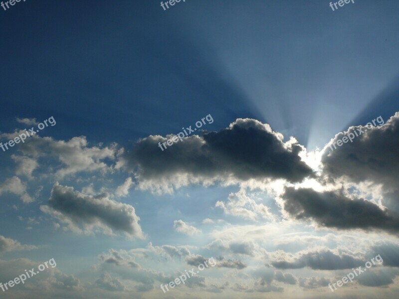 Clouds Clouds Form Dark Clouds Sky Beams Free Photos