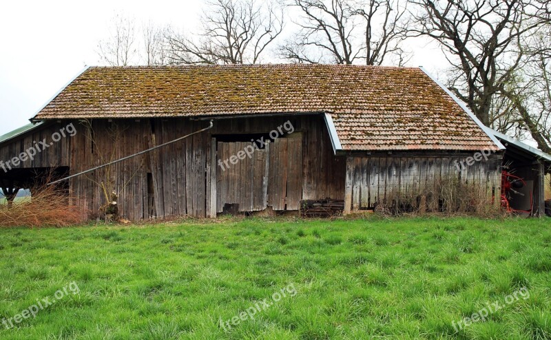 Barn Hay Barn Scheuer Agriculture Stock