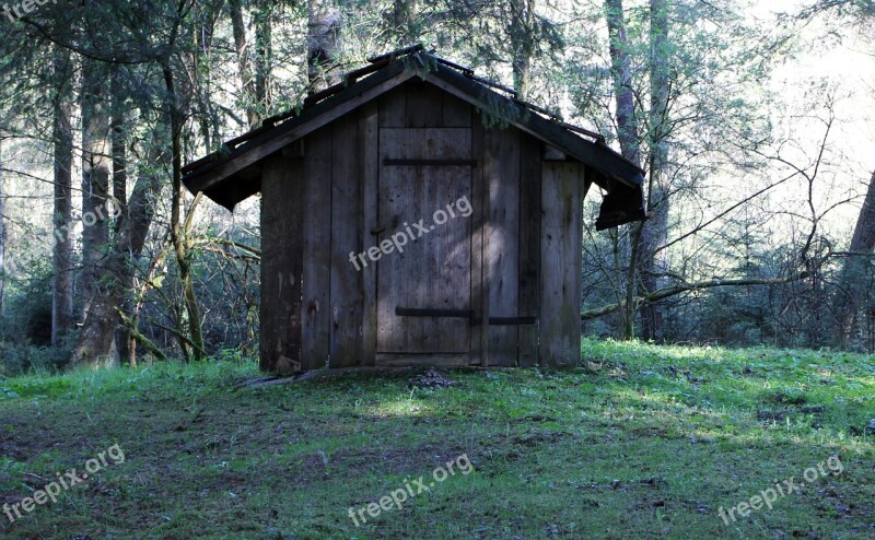 Hut Rest House Mountain Hut Forest Lodge Log Cabin