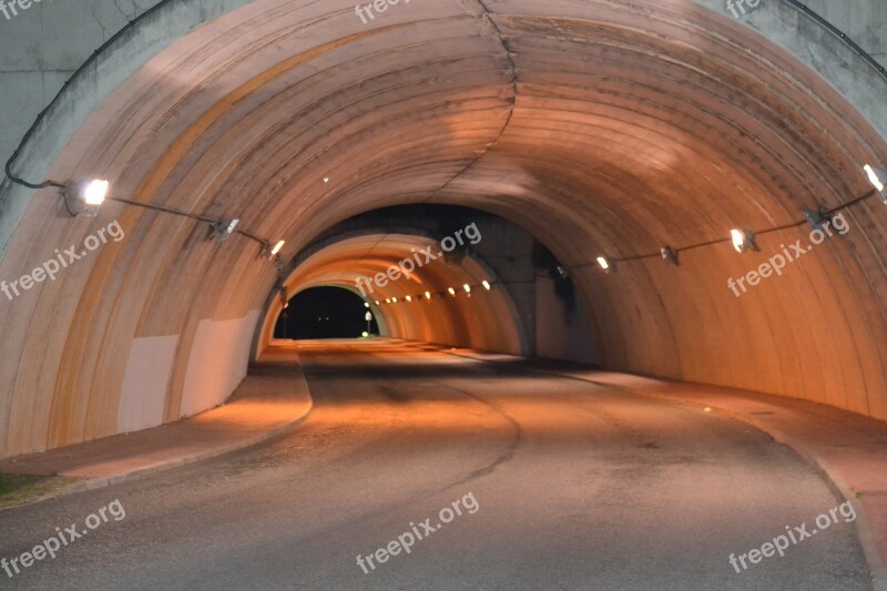 Road Tunnel Auto Tunnel Tunnel Concrete Free Photos