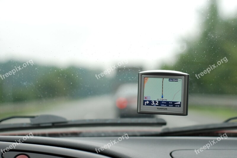 Auto Gps Car Speed The Vehicle