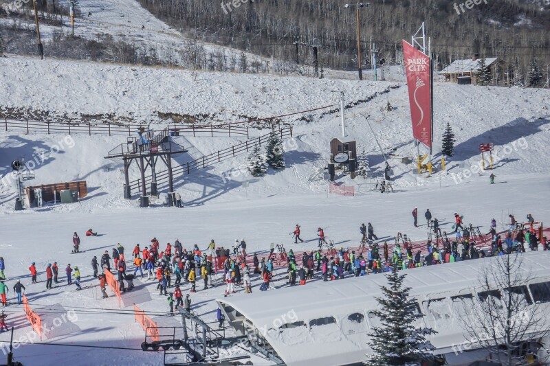 Park City Utah Skiing Snow Winter