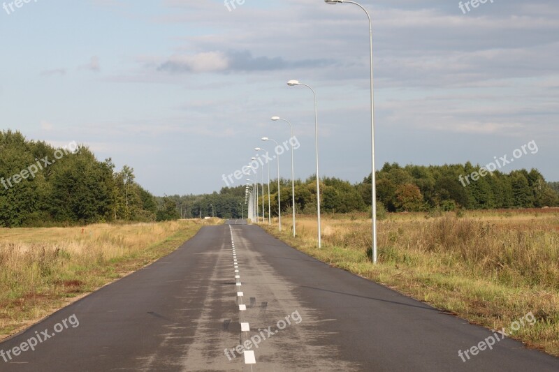 Way The Path Asphalt View Landscape