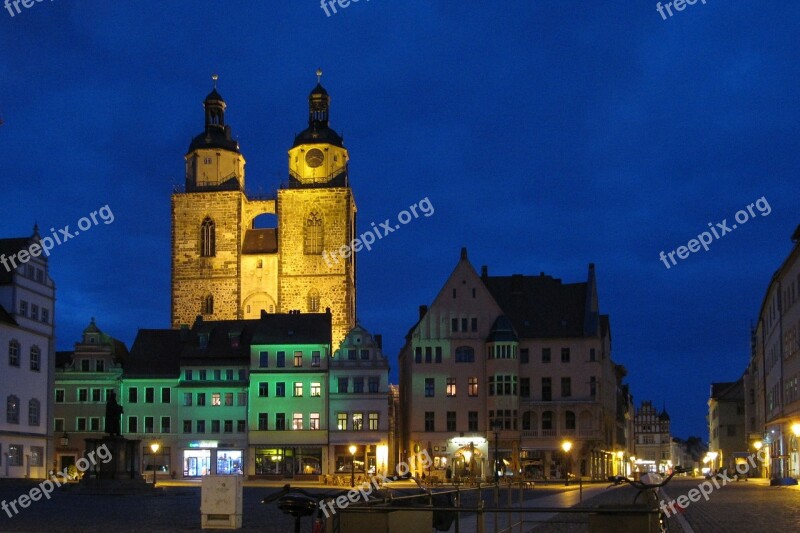 Wittenberg Luther Church Abendstimmung City