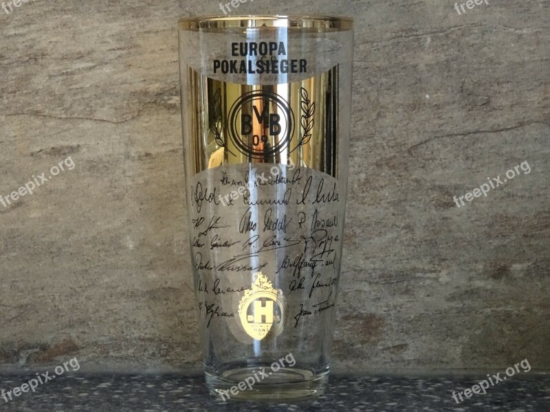 Beer Glass Glass Bvb Dortmund Borussia Dortmund