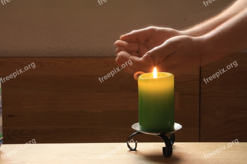 Light Timer Flame Candle Shining Romantic