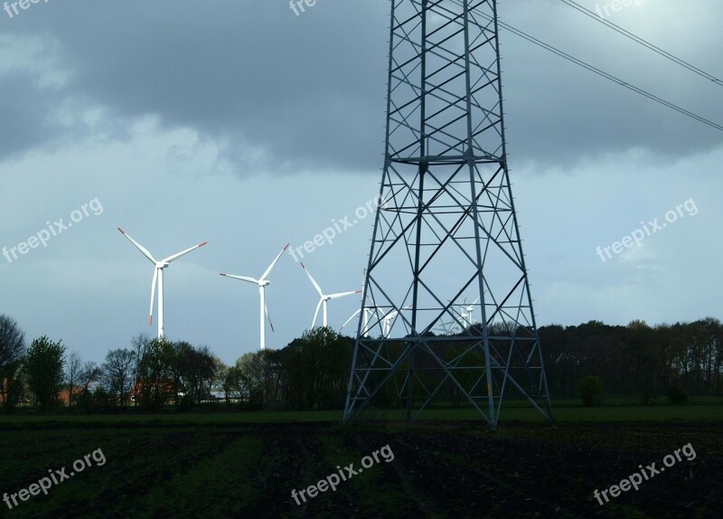 Energy Windmills Wind Windräder Turn