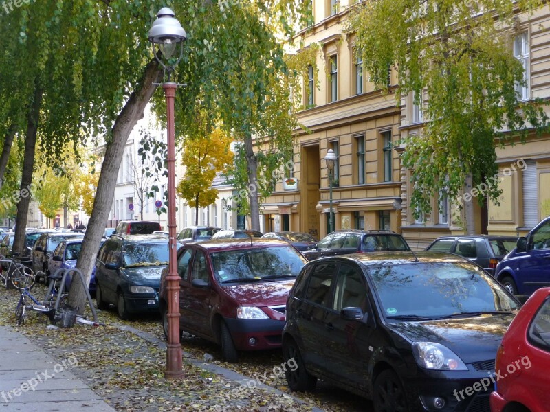 Road Berlin Germany Gas Lantern Charlottenburg Palace