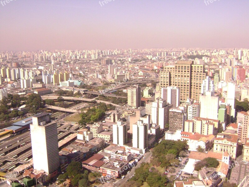 São Paulo City Landscape Brazil Free Photos