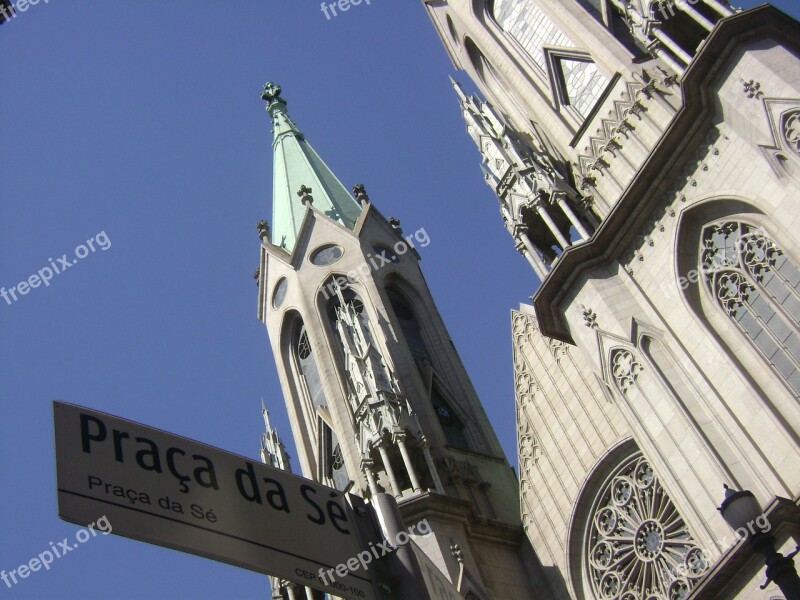 Church Cathedral City São Paulo Free Photos