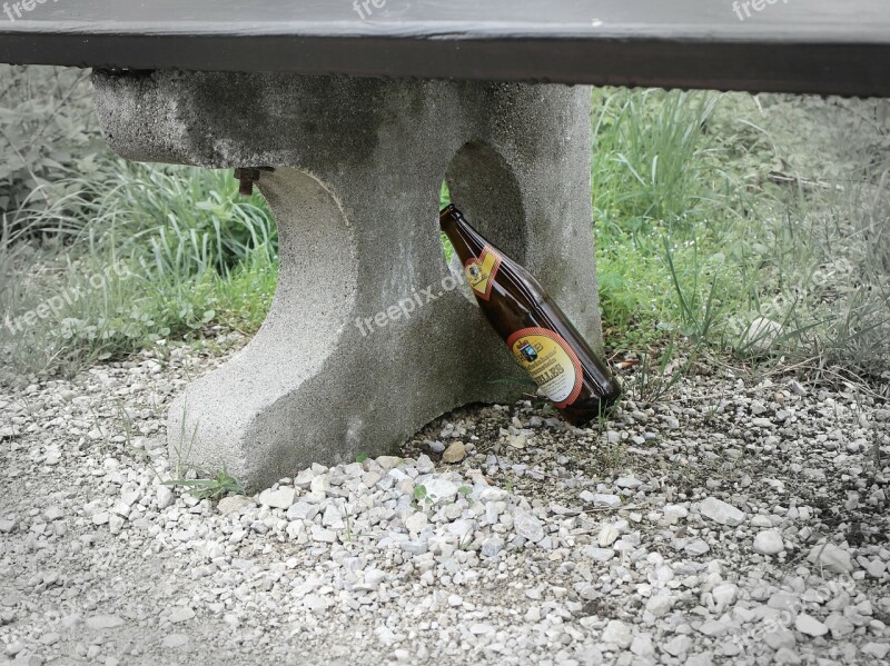 Beer Beer Bottle Bottle Disposal Garbage