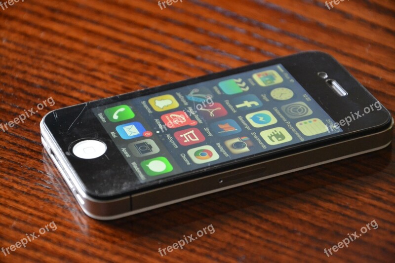 Iphone Iphone 4 Phone Black Cell