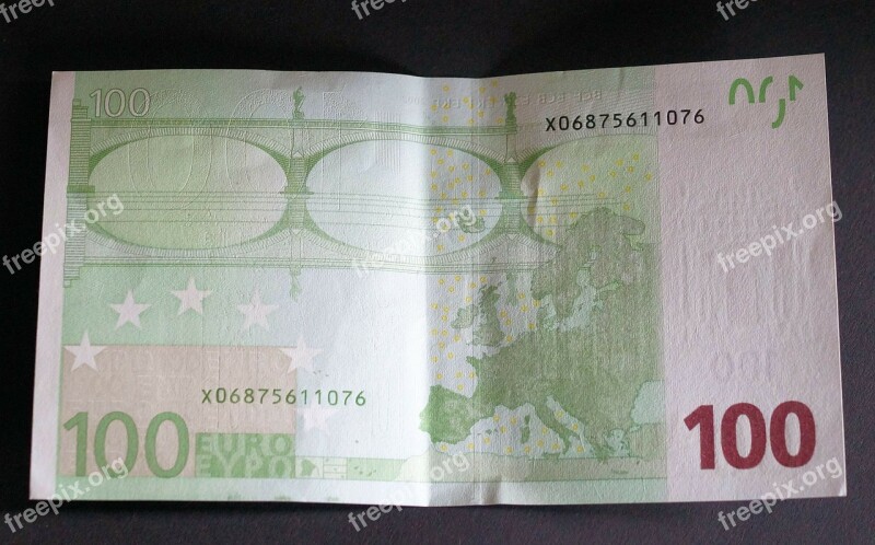 Dollar Bill 100 Euro Currency Paper Money Banknote