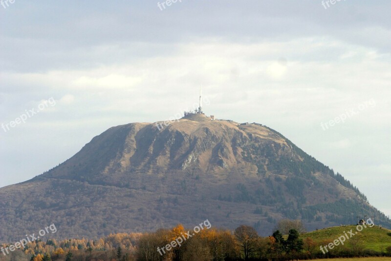 Puy De Dome Mountain Volcano Volcano Mountain France