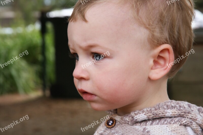 Boy Little Boy Baby Portrait Face