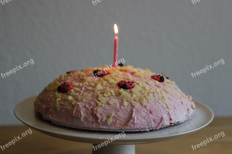 Birthday Cake Cake Birthday Sweet Candle