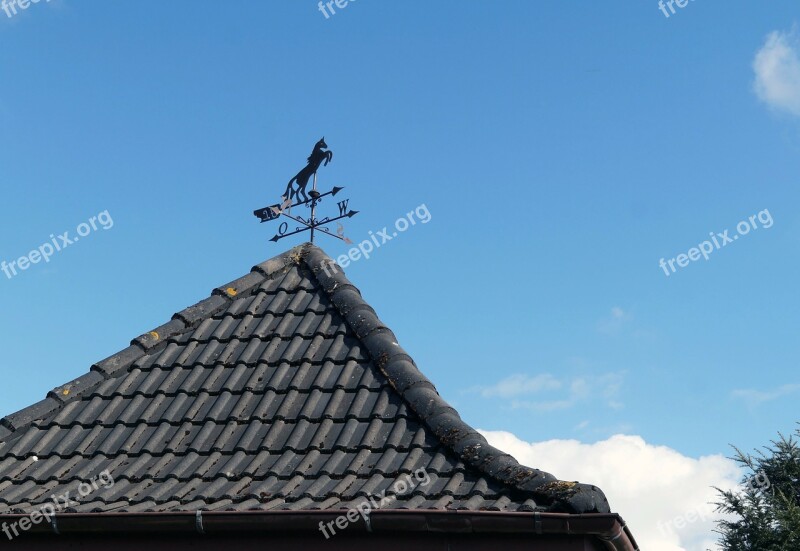 Weather Vane Wind Direction House Roof Brick