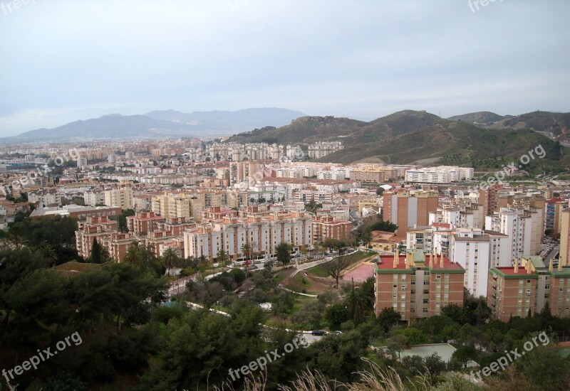 Spain Malaga Costa Del Sol Big City Port City