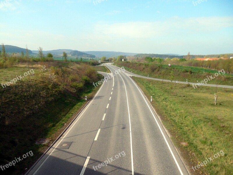 Road Lonely Empty Traffic Direction