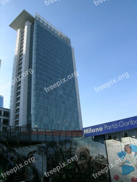 Milan Porta Garibaldi Skyscraper Station Free Photos