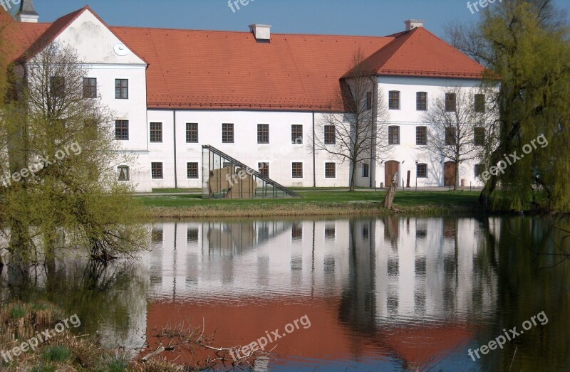 Monastery Monastery Seeon Water Reflection Benedictine Monastery Building