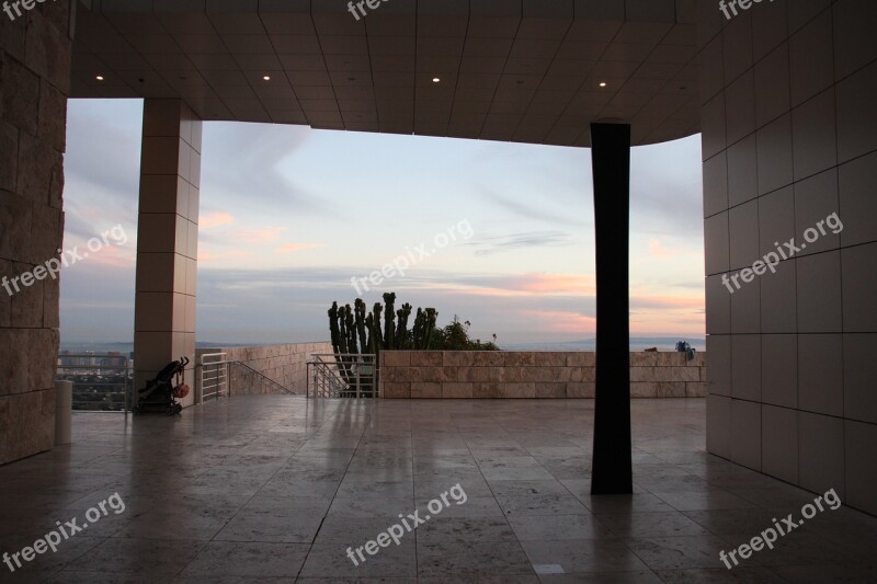 The Getty Museum Los Angeles California Getty Center Skyline