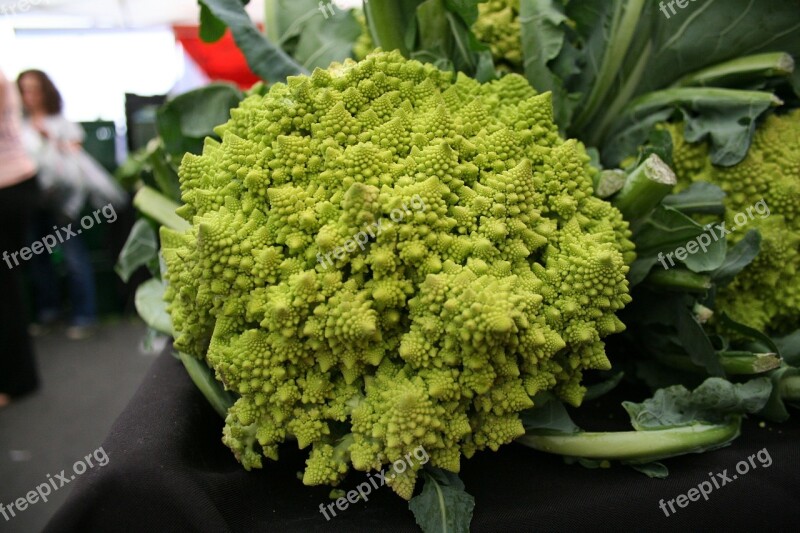 Romanesco Vegetables Farmers Market Farmer Farmers