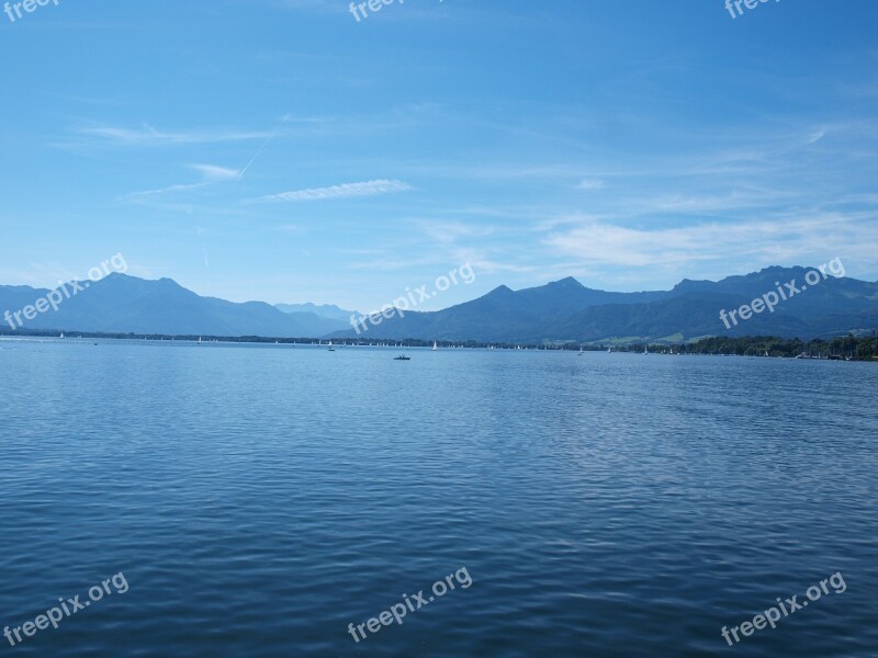 Chiemsee Water Sky Lake Rest