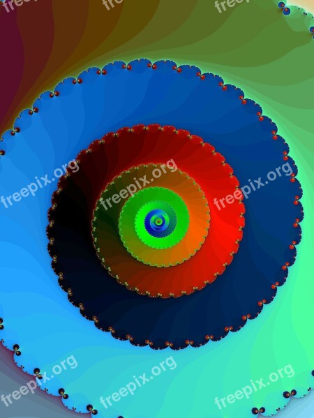 Fractal Spiral Curve Helix Abstraction