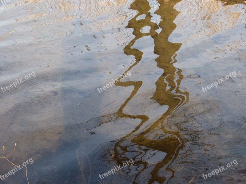 Lake Wave Mirroring Water Nature