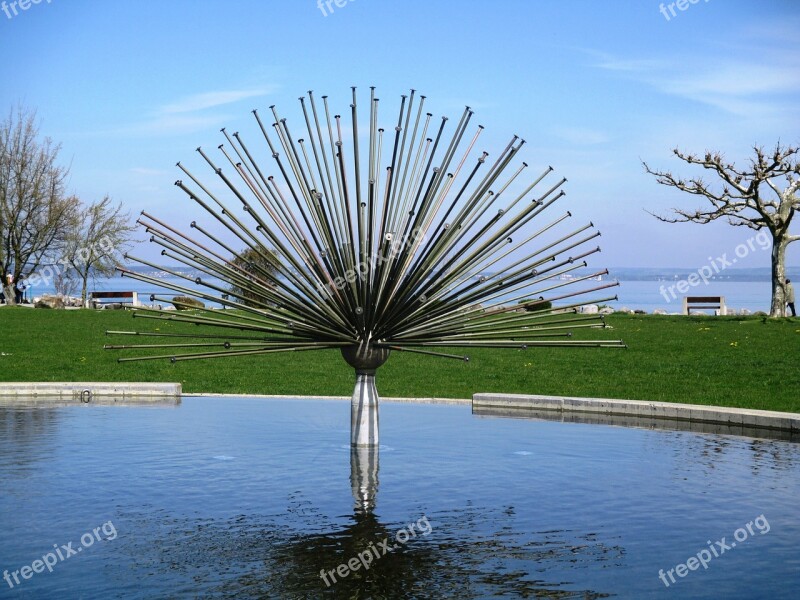 Fountain Asco Fountain Water Water Feature Flower Shaped