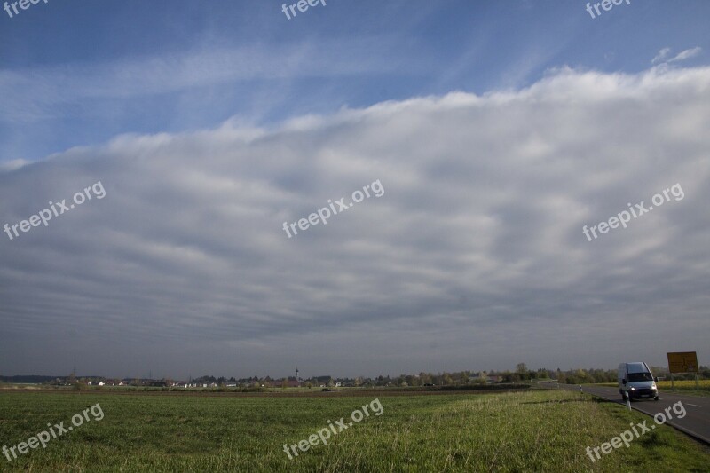 Clouds Wolkenwand Nice Weather Bad Weather Grey