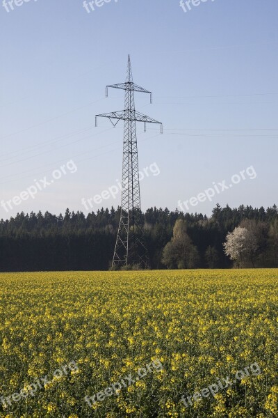 Oilseed Rape Agricultural Operation Yellow Field Harvest