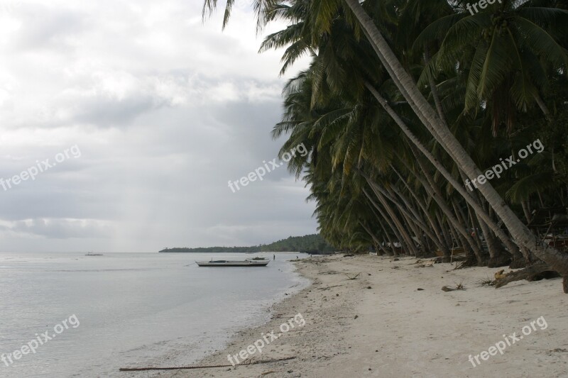 Rainy Weather Cloudiness Philippines Beach Sand Beach