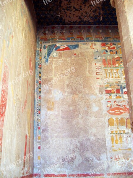 Egypt Hieroglyphics Temple Hatshepsut Tomb Painting